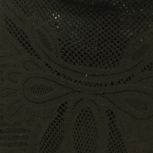 Bebe brown mesh c thru blouse small - Picture 2 of 3